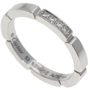 Cartier Maillon Panthere Diamond 53 Ring 18K White Gold